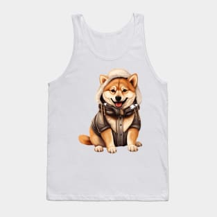 Winter Shiba Inu Dog Tank Top